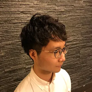 ショート プレミアムバーバー 表参道のヘアスタイル