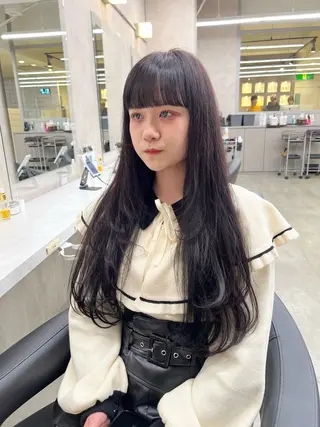 ロング カラー パーマ ヘアアレンジ メンズ 上品＆韓国風 🥀海心🥀のヘアスタイル