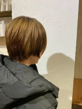 ショート カラー マルヤマ リナの眉毛・アイブロウイメージ
