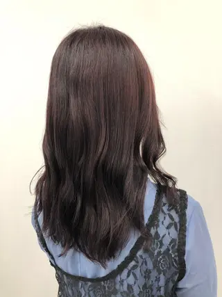 セミロング カラー ヘアアレンジ 透明感/艶髪/💖 トレンドスタイル💖のヘアスタイル