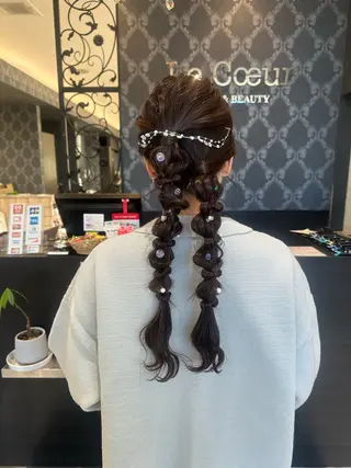 ヘアアレンジ 大口 楓のヘアスタイル