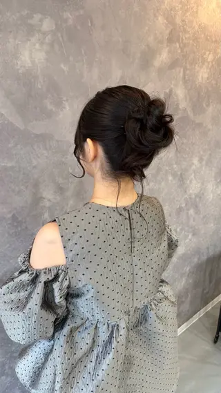セミロング ヘアアレンジ yukiko/ ヘアセット/髪質改善のヘアスタイル