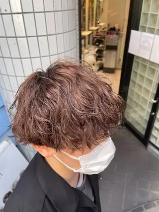 ショート カラー パーマ メンズ メンズ特化美容師 大貫友也のヘアスタイル