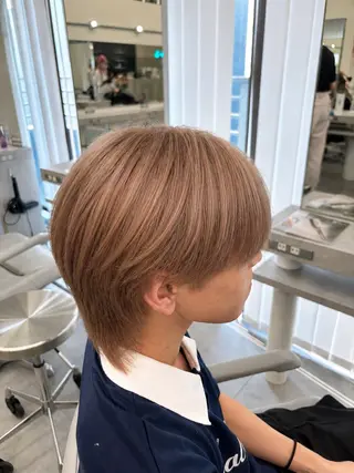 カラー メンズ ブリーチ/ハイトーン 🤍そな🤍のヘアスタイル