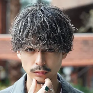 ミディアム カラー ヘアアレンジ メンズ fifth 石川 凪のヘアスタイル