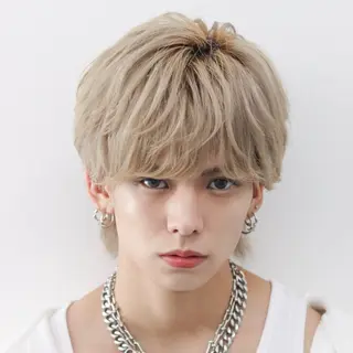 ショート カラー パーマ メンズ 🔥メンズ極🔥韓国 シャドウ/波巻き柿崎のヘアスタイル