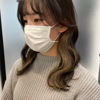 セミロング カラー ハイトーン/モテ髪 🎀hina🎀のヘアスタイル