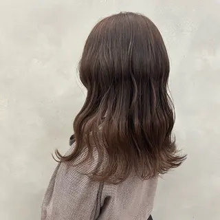 ロング カラー 髪質改善⌇透明感 カラー⌇川上葵のヘアスタイル