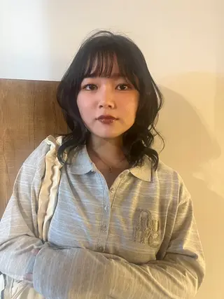ミディアム カラー loty _nanamiのヘアスタイル