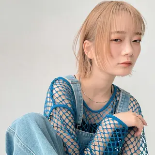 ミディアム 🎗️comoda 神戸三宮 髪質改善のヘアスタイル