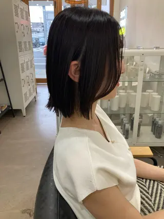 ミディアム 松谷 遼のヘアスタイル