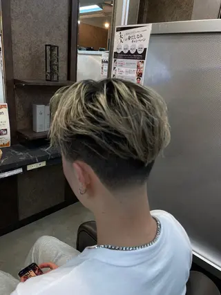 ミディアム パーマ メンズ メンズパーマ特化 カバヤマ　リョウのヘアスタイル