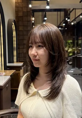 ロング カラー MINX 野本奏和のヘアスタイル