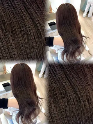 ロング カラー ParveMix 岡本えりかのヘアスタイル