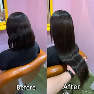 ロング ちび編み込み エクステ梅田🐨のヘアスタイル