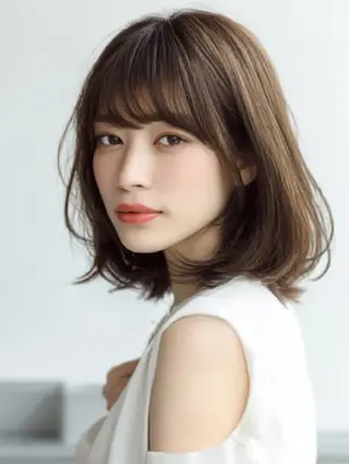 ミディアム 生艶髪&レイヤー🔔 渋谷お薦めNo.1✨のヘアスタイル
