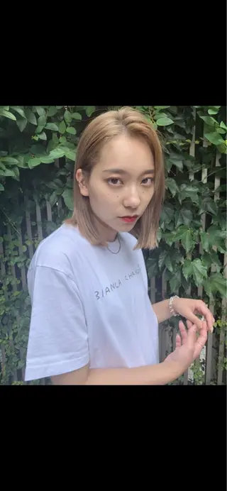 ミディアム 透明感カラー🌿ボブ ✨飛田 ケイのヘアスタイル