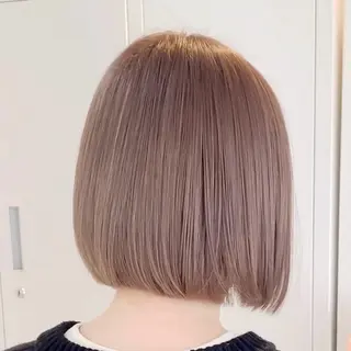 カラー ブリーチなしカラー/ ミルクティー/うみのヘアスタイル