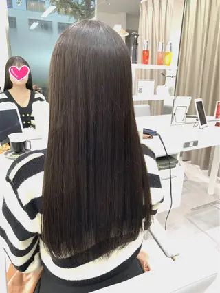 ロング パーマ ブリーチでもできる 縮毛矯正相原慎🌈のヘアスタイル