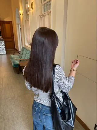 ロング カラー 兼子莉彩 /暗髪🤎/暖色🍒のヘアスタイル