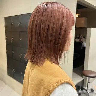 ミディアム カラー なな/ICI/レイヤ ーパーマ/上前津のヘアスタイル