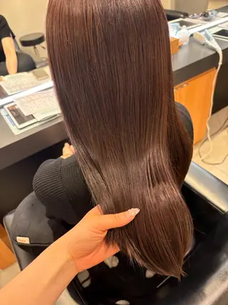 セミロング 髪質改善・水素カラー ARIA(ému)のヘアスタイル