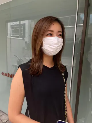 セミロング 韓国好き🇰🇷 美容師MIKUのヘアスタイル