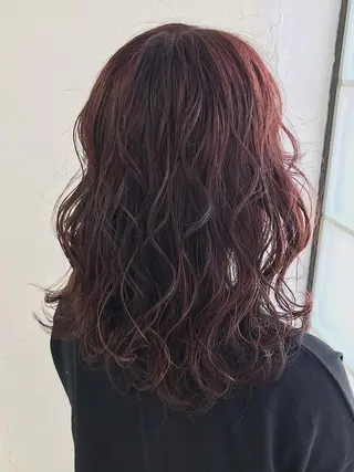 ミディアム カラー ヘアアレンジ GiseL天神カラー 髪質改善/ブリーチのヘアスタイル