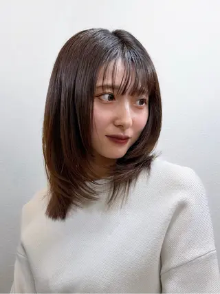 ミディアム 🌱表参道/メンズ/ 顔まわりレイヤー🫧のヘアスタイル