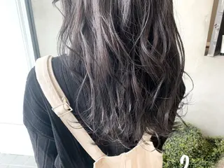 セミロング カラー ヘアアレンジ ネイル マツエク・マツパ 夜23時まで予約🉑 reverieあきらのヘアスタイル