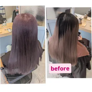 カラー ロング 古屋 美春のヘアスタイル