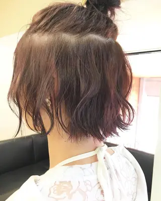 ショート カラー 萌花 moeka /韓国/レイヤーのヘアスタイル
