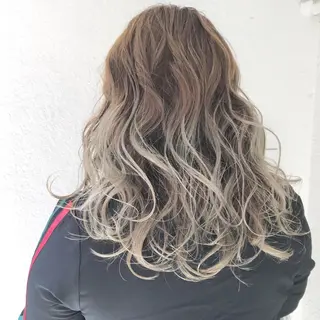 ロング カラー ハイライト✖️ 暗髪🤎Nahoのヘアスタイル