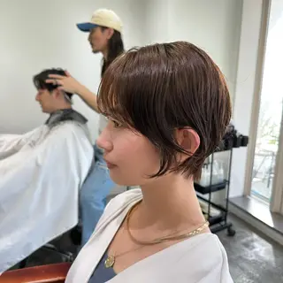 ショート パーマ 【海外風ヘア、 似合わせ】KAEDEのヘアスタイル