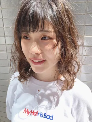 セミロング topstylist 満足度⭐️堀川星哉のヘアスタイル