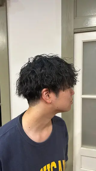パーマ メンズ 水野 志陽のヘアスタイル