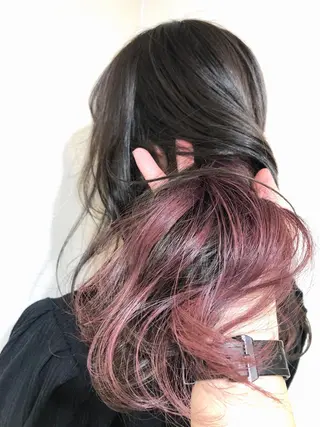 セミロング カラー 浦山 和之のヘアスタイル