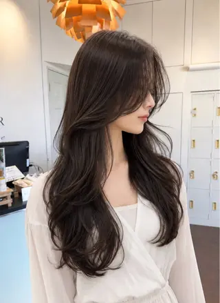 ロング Apa kabar 鳳店 店長 吉田裕のヘアスタイル