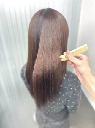 ロング カラー パーマ 縮毛矯正✨ストカール ✨髪質改善✨山下のヘアスタイル