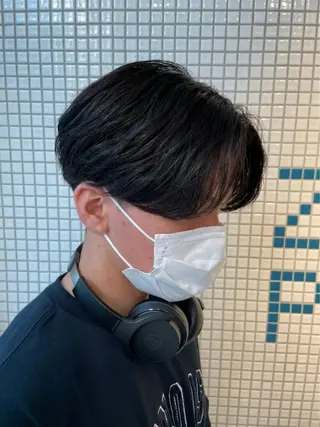 パーマ メンズ 松戸レイヤーカット 塚原悠斗のヘアスタイル