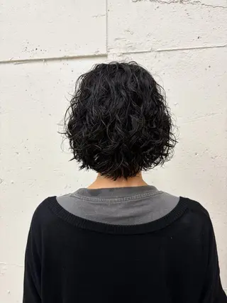 ミディアム パーマ suzu 🤍 【 grace 】のヘアスタイル