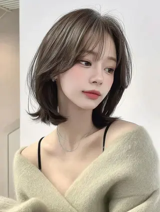 ミディアム 大久保 雪乃🌛のヘアスタイル