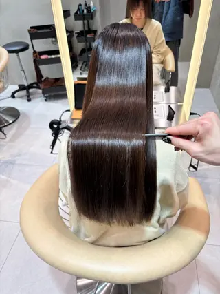 ロング さくら/似合わせレ イヤー/艶カラー🖤のヘアスタイル