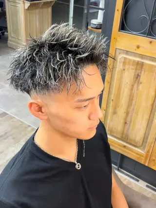ショート パーマ メンズ 💇🏻‍♂️パーマ ニキ✨本田龍斗のヘアスタイル