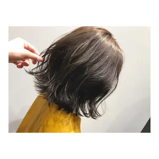 ミディアム カラー くるくるパーマ aikoのヘアスタイル