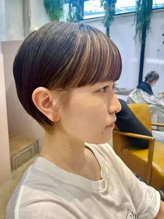ショート カラー ルーツカラー/ デザインカラー/井川のヘアスタイル