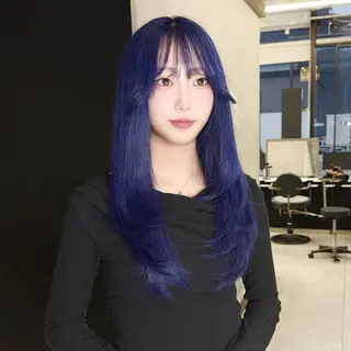 カラー LENA🎀 ハイトーン/エクステのヘアスタイル
