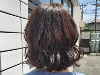 ミディアム 杉本 拳史朗のヘアスタイル
