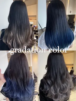 ロング カラー 無料カラーモデル募集 ALIVE髙橋賢世のヘアスタイル