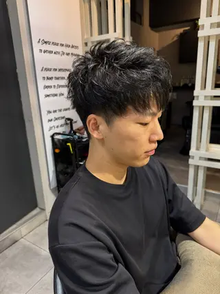 ショート パーマ メンズ 似合う髪型見つけます AYAKAのヘアスタイル